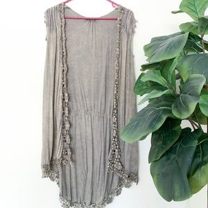 Altar’d State Olive Green Vest with tie